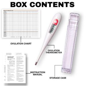 B+Arm Digital Ovulation Thermometer whats in the box