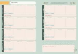 My Wellness Journal Tracking pages