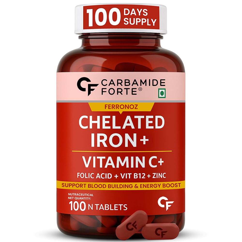 Carbamide Forte Chelated Iron with Vitamin C, B12, Folic Acid & Zinc